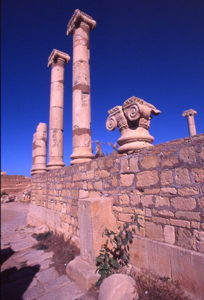 Leptis Magna : Colonne