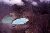 I laghi del vulcano Kelimutu (Flores) dall' alto.